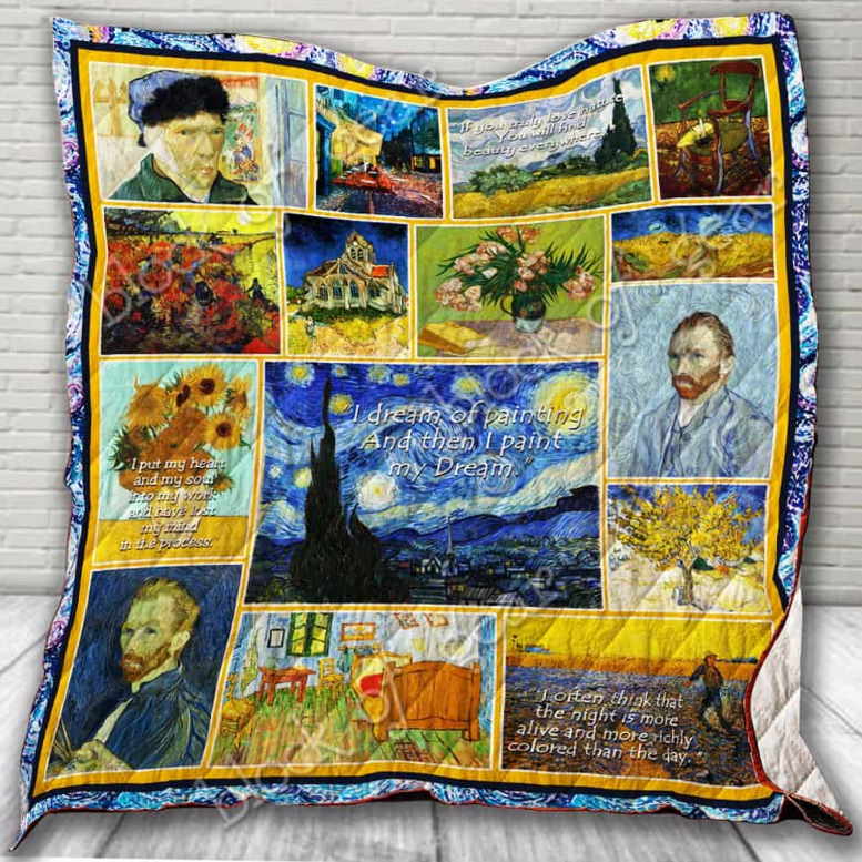 Vincent Van Gogh Paintings 3D Quilt Blanket