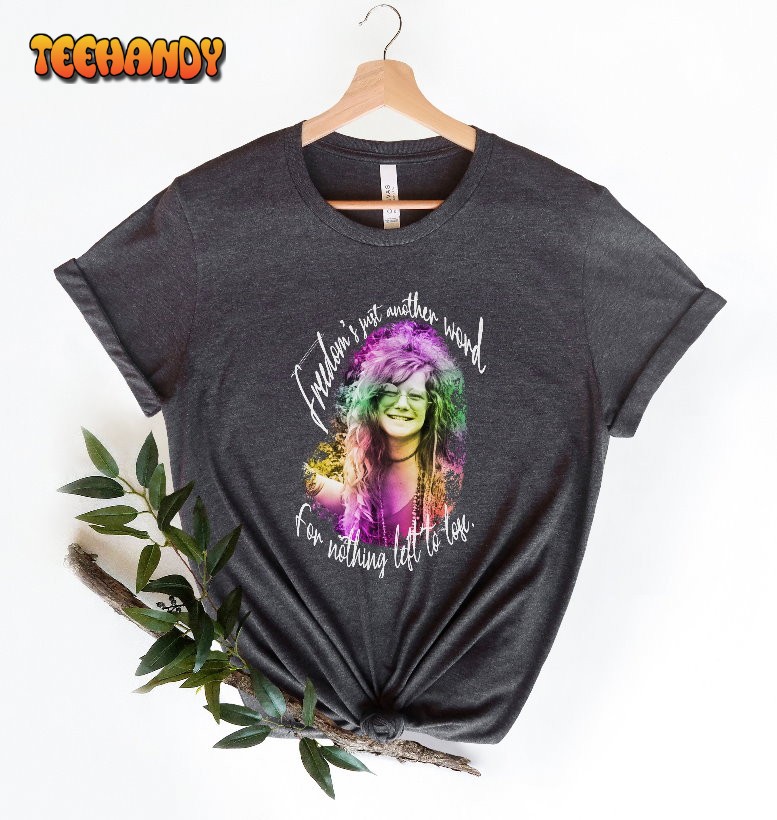 Vintage Janis Joplin Shirt Rock And Roll Woodstock Hippie Queen T Shirt