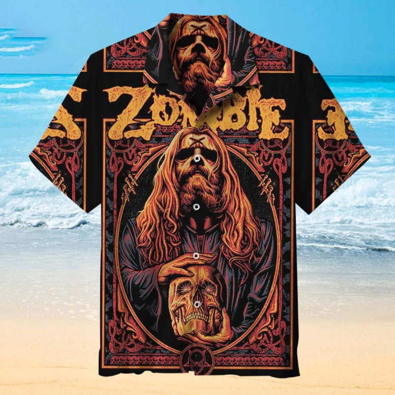 Vintage Rob Zombie 3D All Over Print Hawaiian Shirt