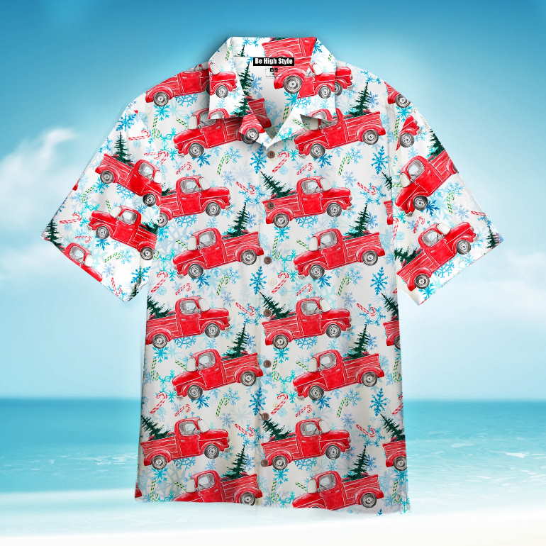 Vintage Truck Winter Christmas Hawaiian Shirt