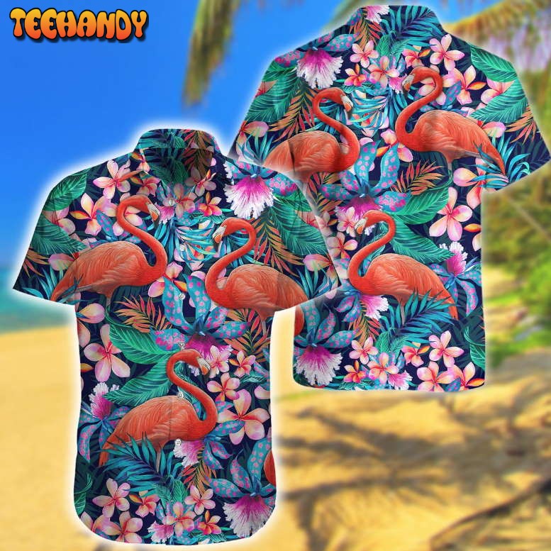 Vintagr Flamingo Hawaiian Shirt