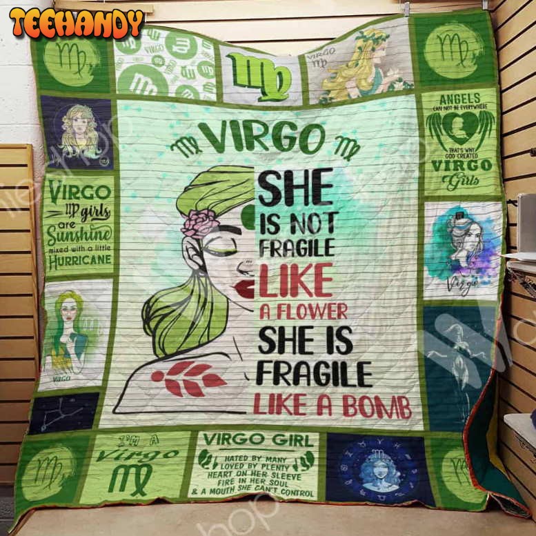 Virgo Horoscope 3D Customized Quilt Blanket