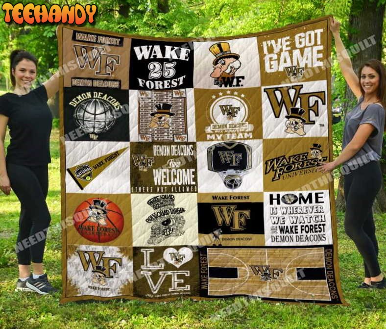 Wake Forest Demon Deacons Football 3D Customized Quilt Blanket