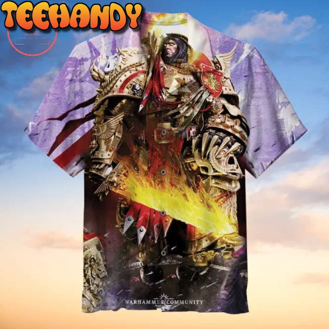 Warhammer 40K Emperor of Mankind Hawaiian Shirt