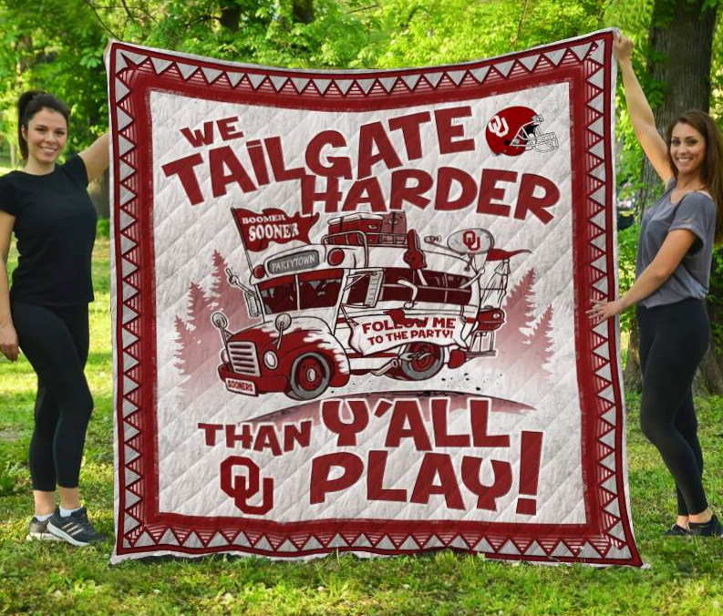 We Tailgate Harder 3D Customized Quilt Blanket