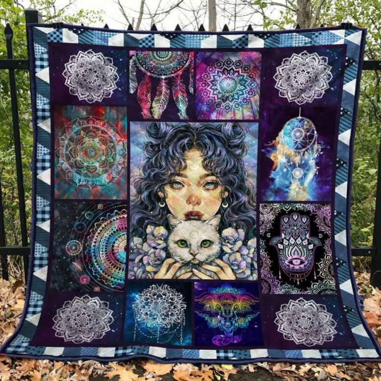 Wiccapretty Mystery Girl 3D Quilt Blanket