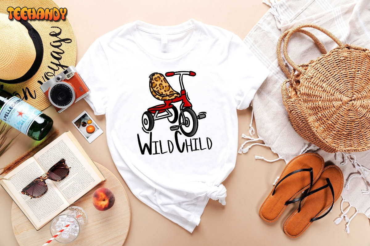 Wild Child Shirt Graphic Kids Bicycle T Shirt