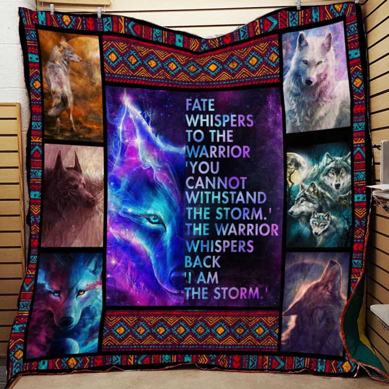 Wolf Fate Whispered 3D Quilt Blanket