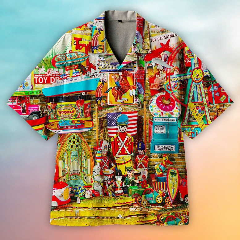 Wonderful Collection Of old Toys 3D Hawaiian Shirt