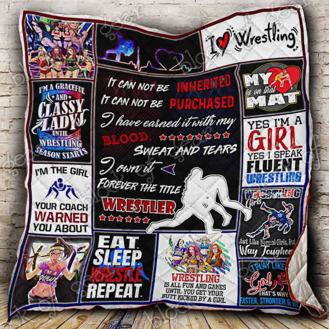 Wrestling Girl 3D Quilt Blanket