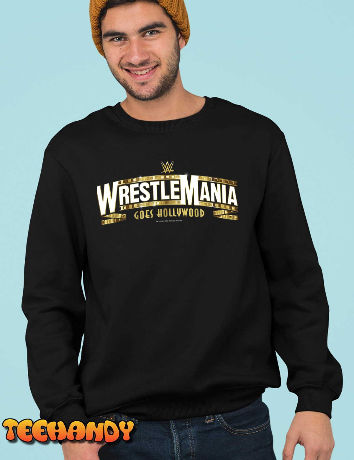 WWE WrestleMania Goes Hollywood Official Event Logo T-Shirt