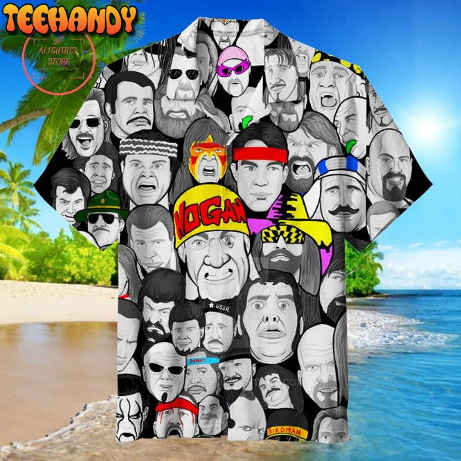 WWE Wrestling Character Hawaiian Shirt