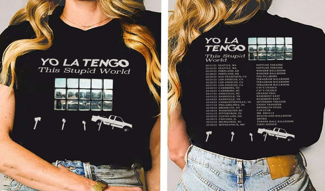 Yo La Tengo This Stupid World US Tour 2023 T-shirt