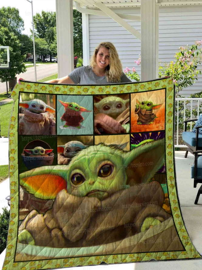 Yoda Portrait 3D Quilt Blanket