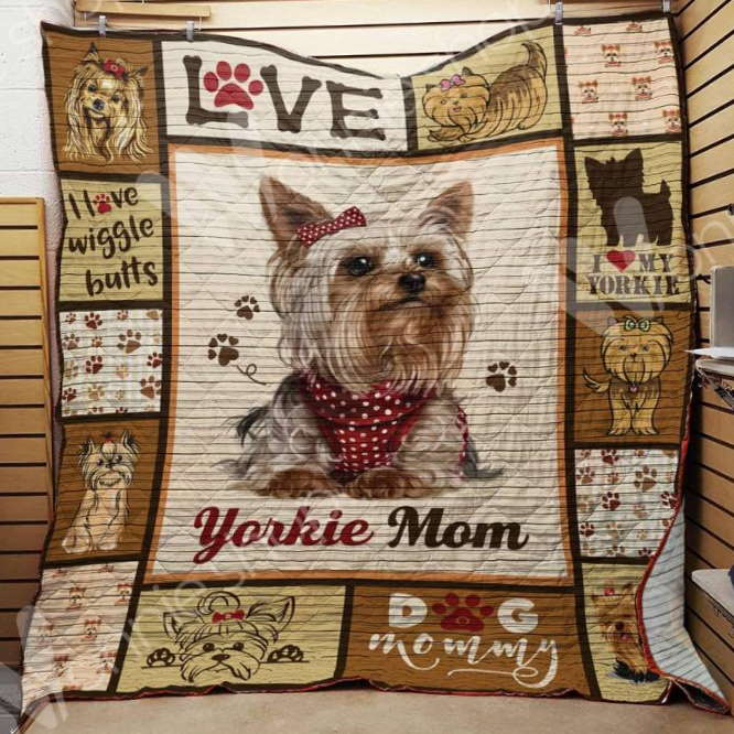 Yorkshire Terrier Mom 3D Quilt Blanket