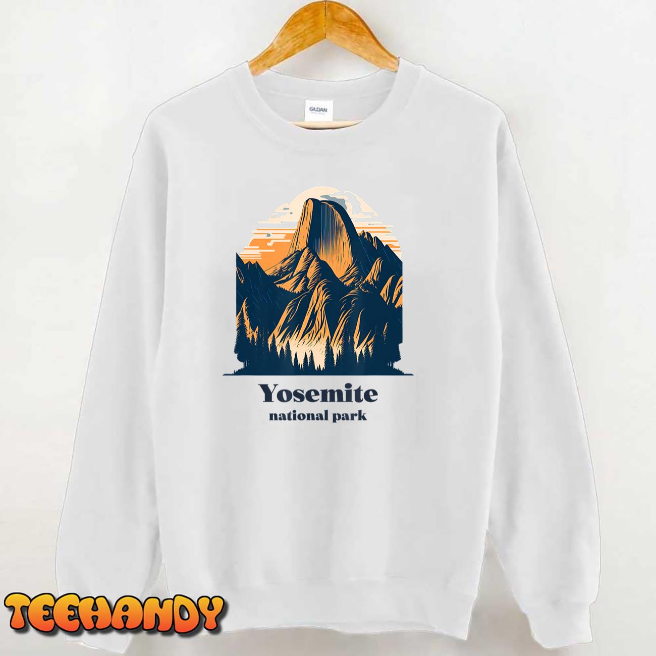 Yosemite National Park California Half Dome Landscape T-Shirt