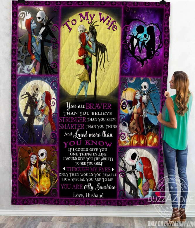 You Are Braver Than You Believe Nightmare Before Christmas 3D Quilt Blanket