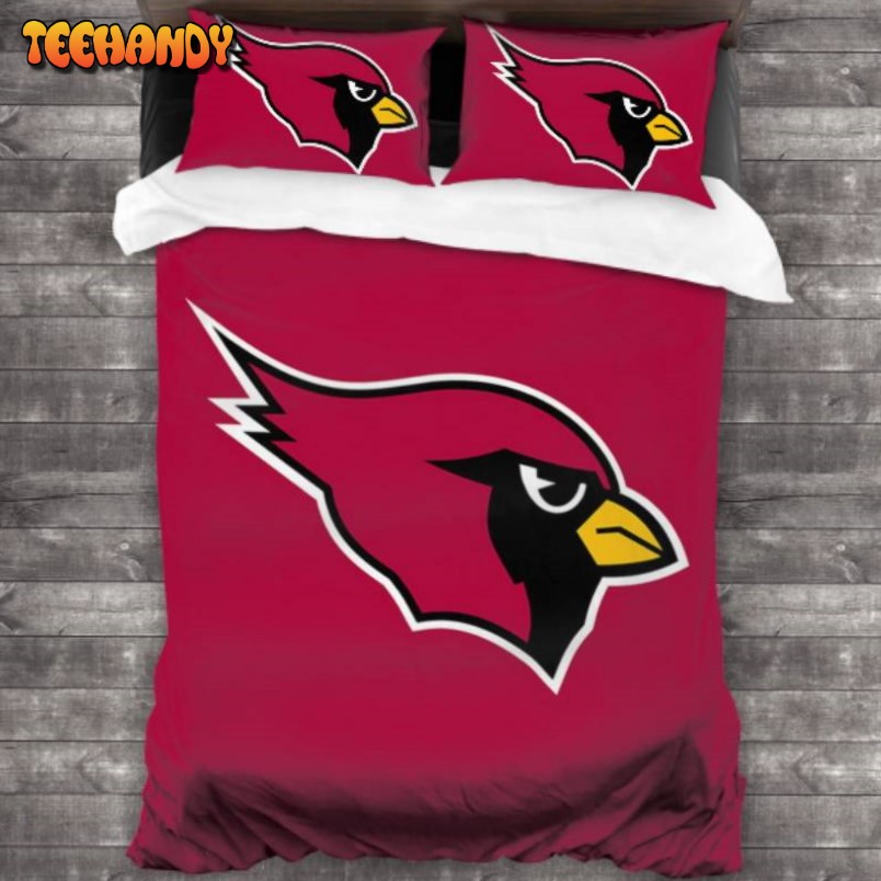 100 Washed Microfiber Arizona Cardinals Logo Bedding Set