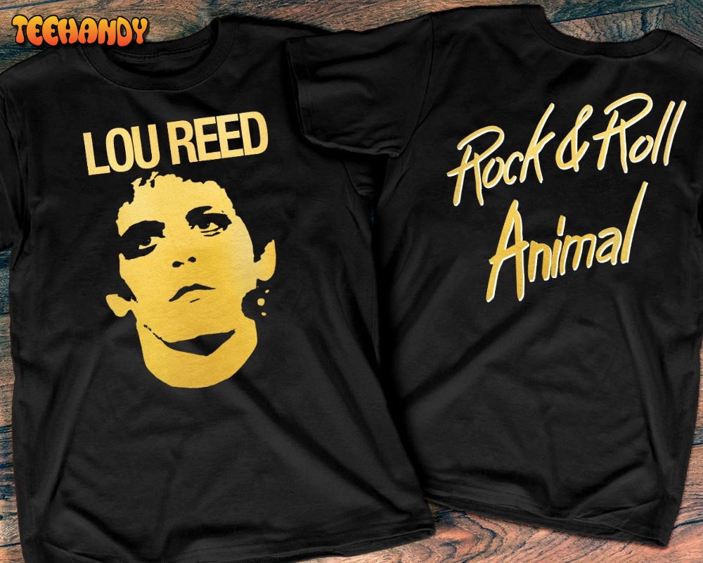 1972 Lou Reed Rock & Roll Animal T-Shirt, Lou Reed des Monats Album Promo T-Shirt