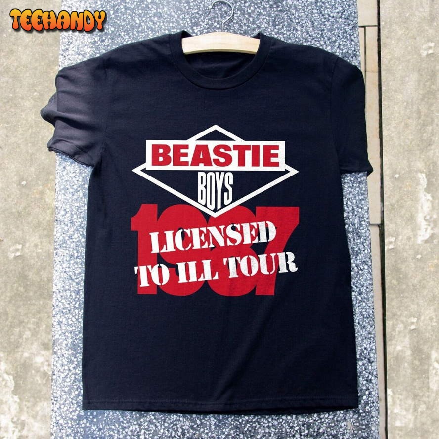 1987 Beastie Boys Licensed To Ill Tour T-Shirt, Beastie Boys Tour 1987 Shirt