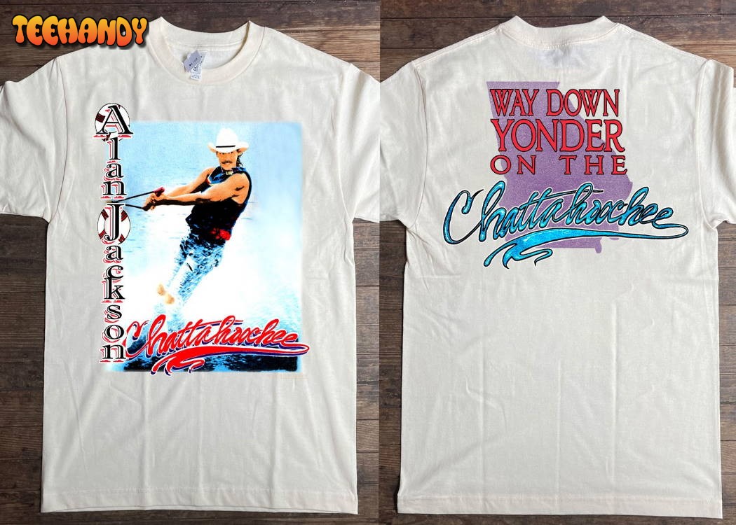 1992 Alan Jackson Way Down Yonder On The Chattahoochee T-Shirt
