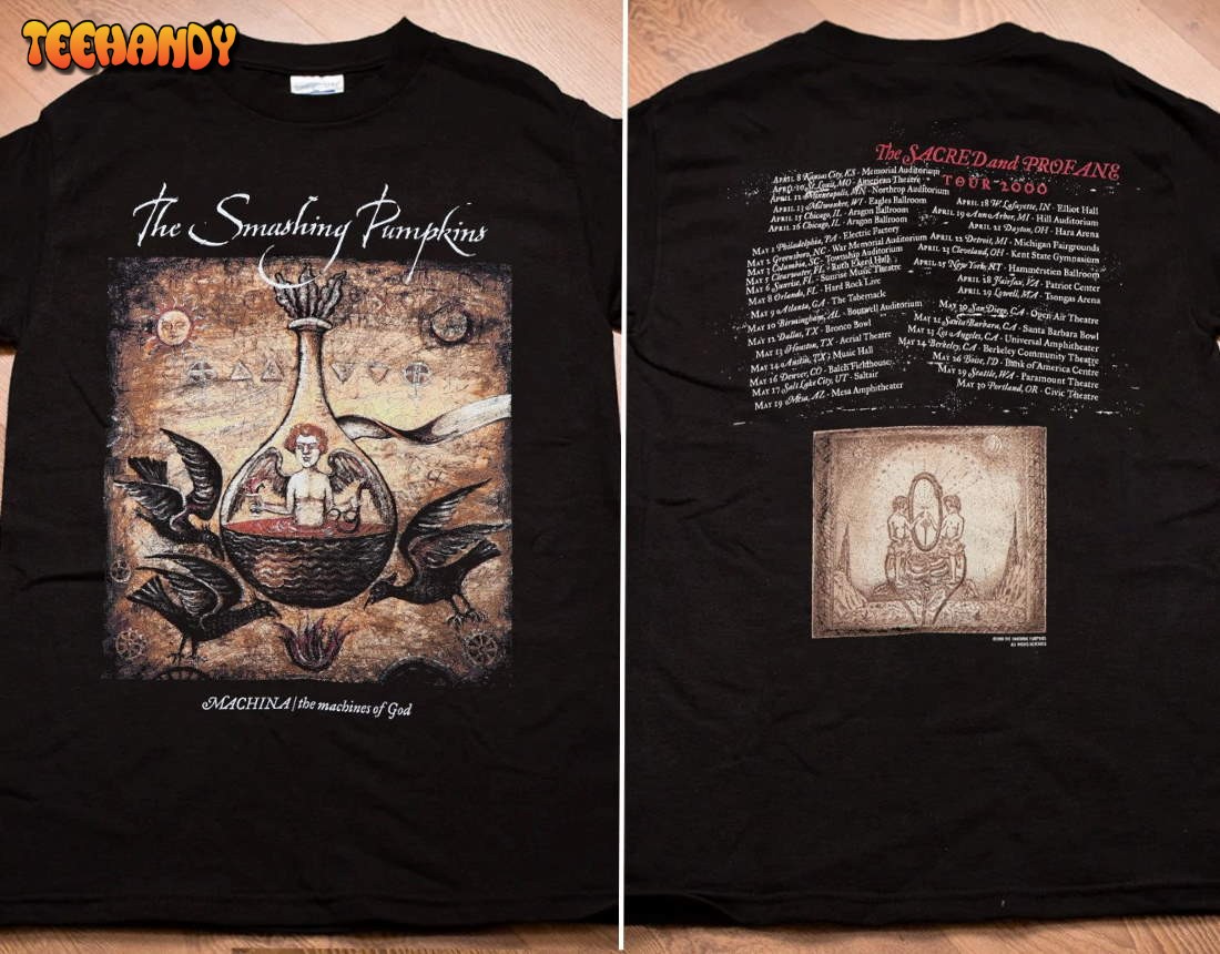 2000 Smashing Pumpkins Machina Tour The Sacred and Profane Tour 2000 T-Shirt