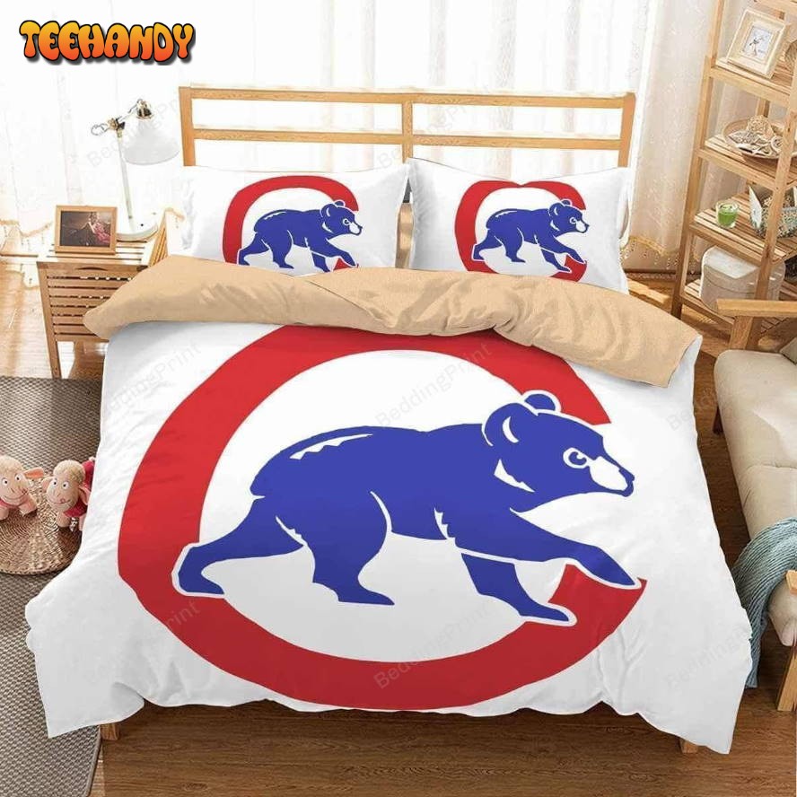 3d Chicago Cubs Duvet Cover Bedding Set