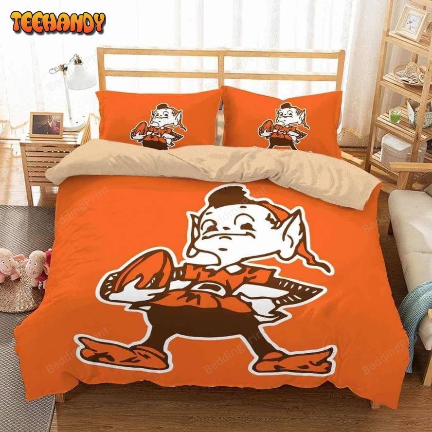 3d Cleveland Browns Duvet Cover Bedding Set