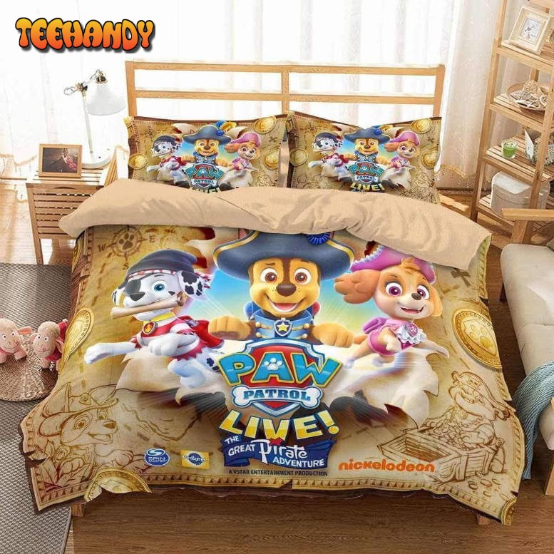 3d Paw Patrol V1 Duvet Cover Bedding Set