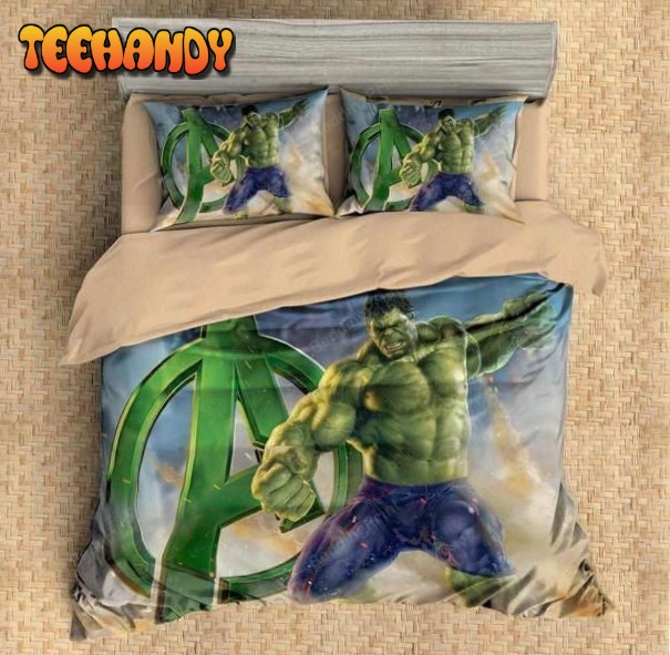 3D Printed Hulk Avengers Duvet Cover Bedding Set