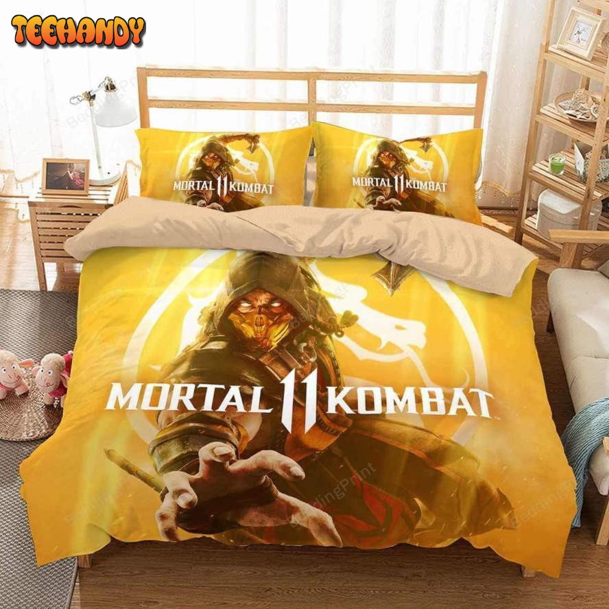 3d Printed Mortal Kombat Video Game Bedding Set