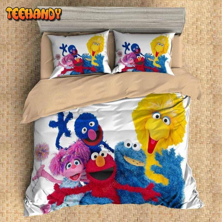 3d Sesame Street Duvet Cover Bedding Set