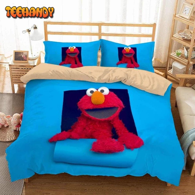 3d Sesame Street V2 Duvet Cover Bedding Set