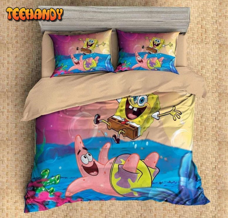 3d Spongebob Squarepants Bedding Set