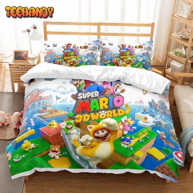 3d Super Mario Odyssey Duvet Cover Bedding Set