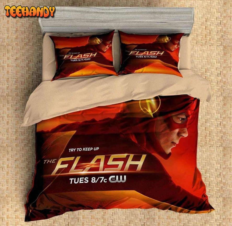 3d The Flash Barry Allen Bedding Set