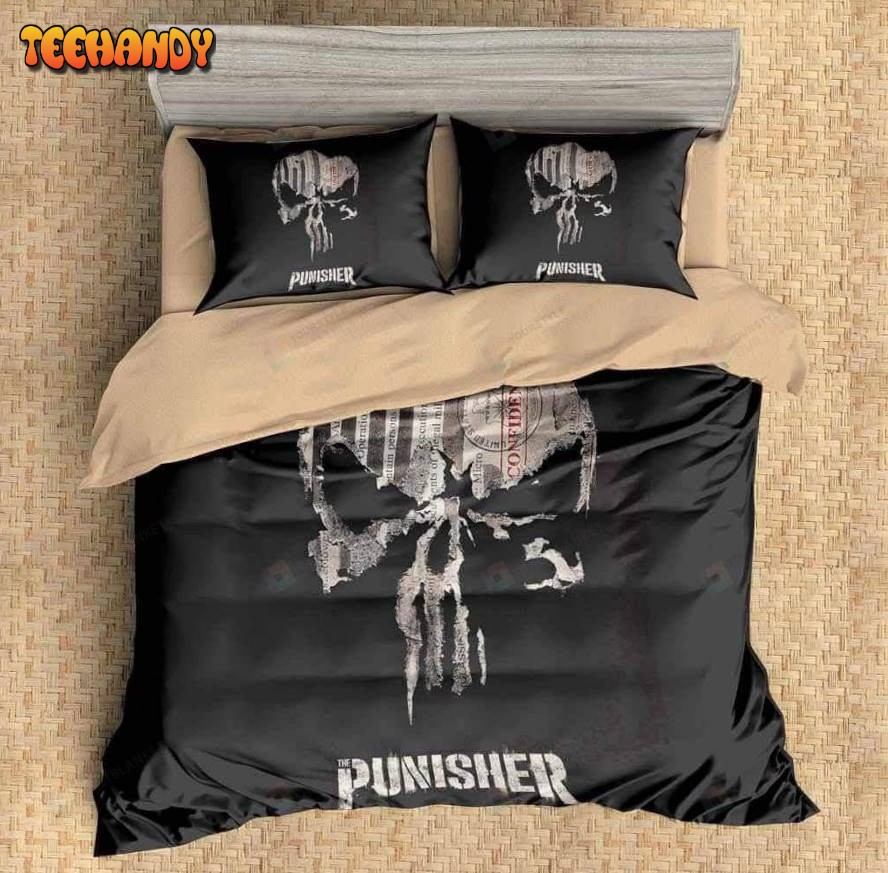 3d The Punisher Duvet Cover Bedding Set