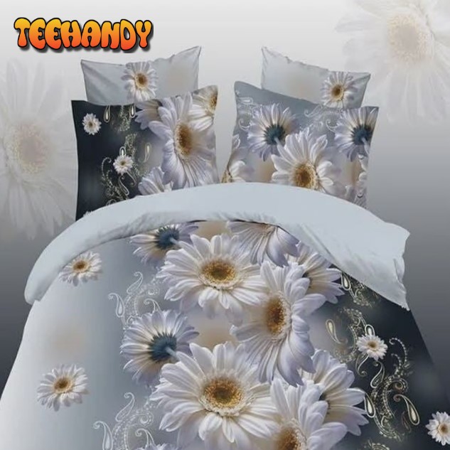 3D Vivid Daisy Printing Duvet Cover Bedding Sets