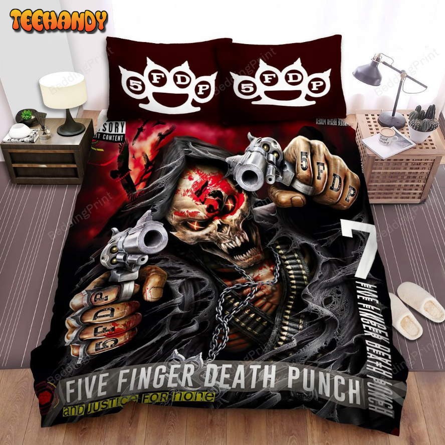 5fdp Skull Five Finger Death Punch Duvet Cover Bedding Sets
