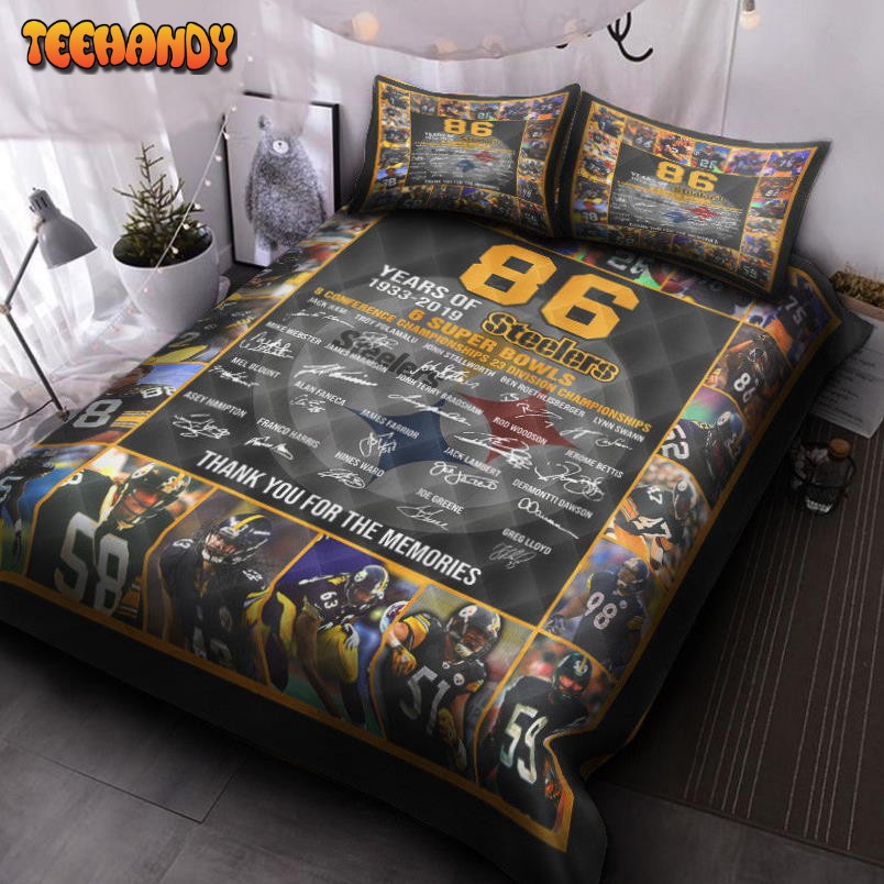 86th Pittsburgh Steelers Bedding Set