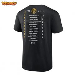 Denver Nuggets 2023 Western Conference Champions Crossover Team Roster T Shirt 3