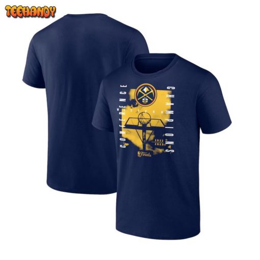 Denver Nuggets 2023 Western Conference Champions Free Throw Courtside T-Shirt