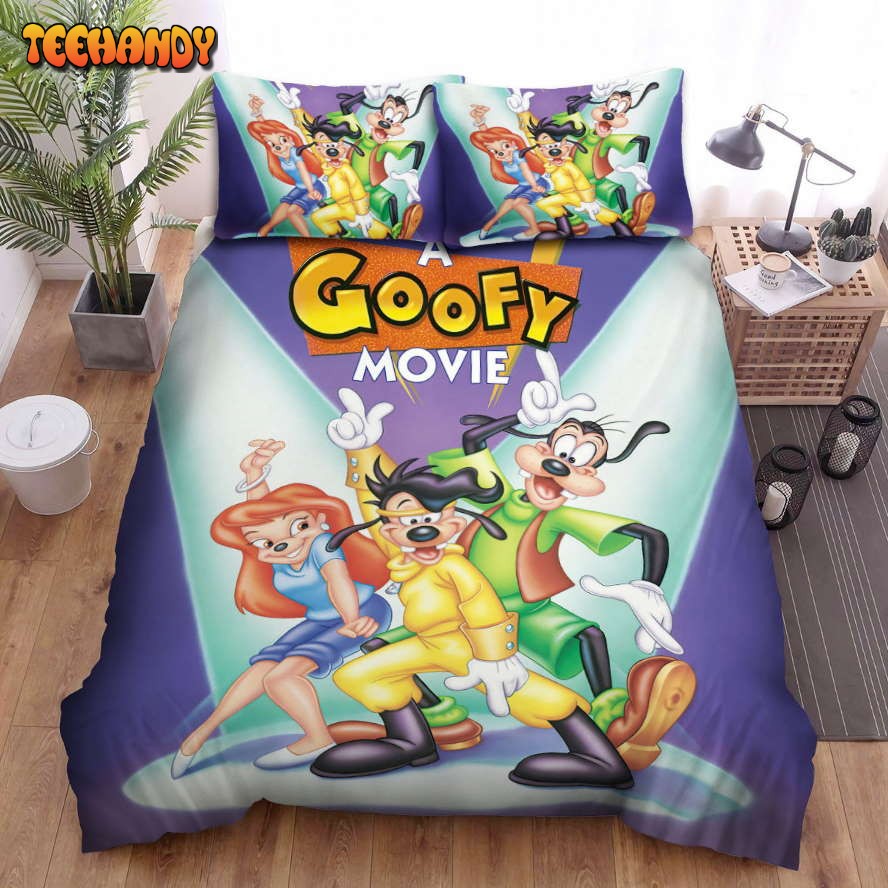 A Goofy Movie 1995 Poster Movie Poster Duvet Cover Bedding Set