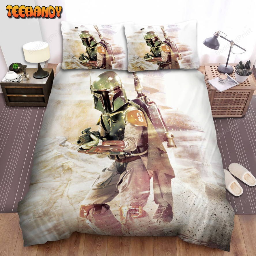 Action Poses Boba Fett Duvet Cover Bedding Sets