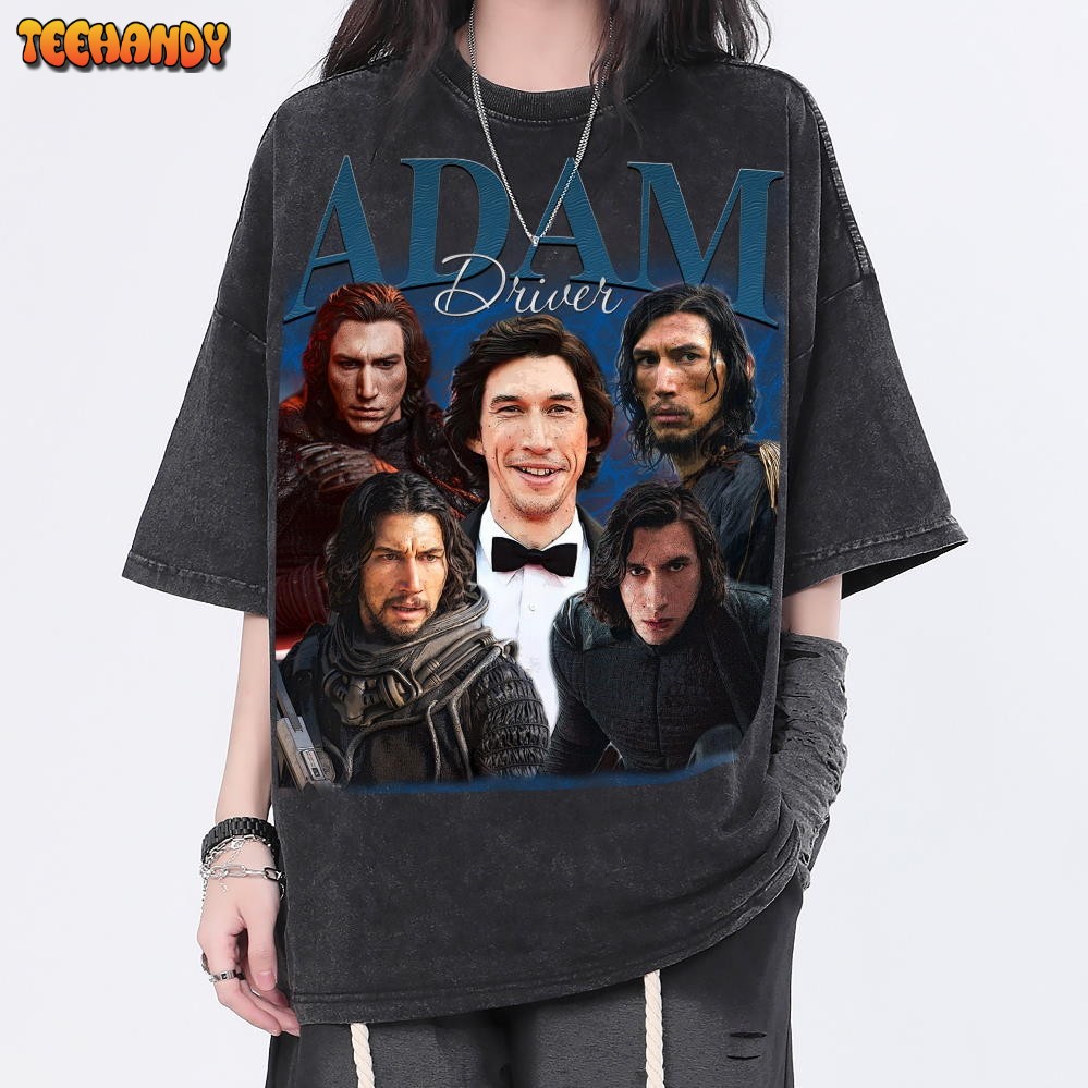 Adam Driver Vintage Washed Shirt, Actor Retro 90’s Unisex T-Shirt