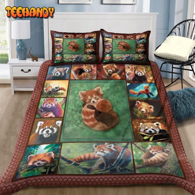 Adorable Red Panda Duvet Cover Bedding Sets