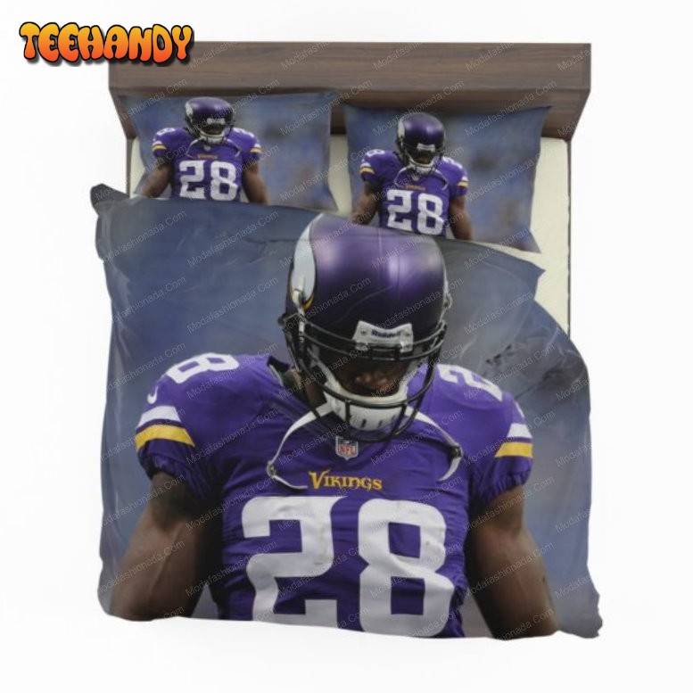 Adrian Peterson Minnesota Vikings Fans Football Sport 3 Bedding Set