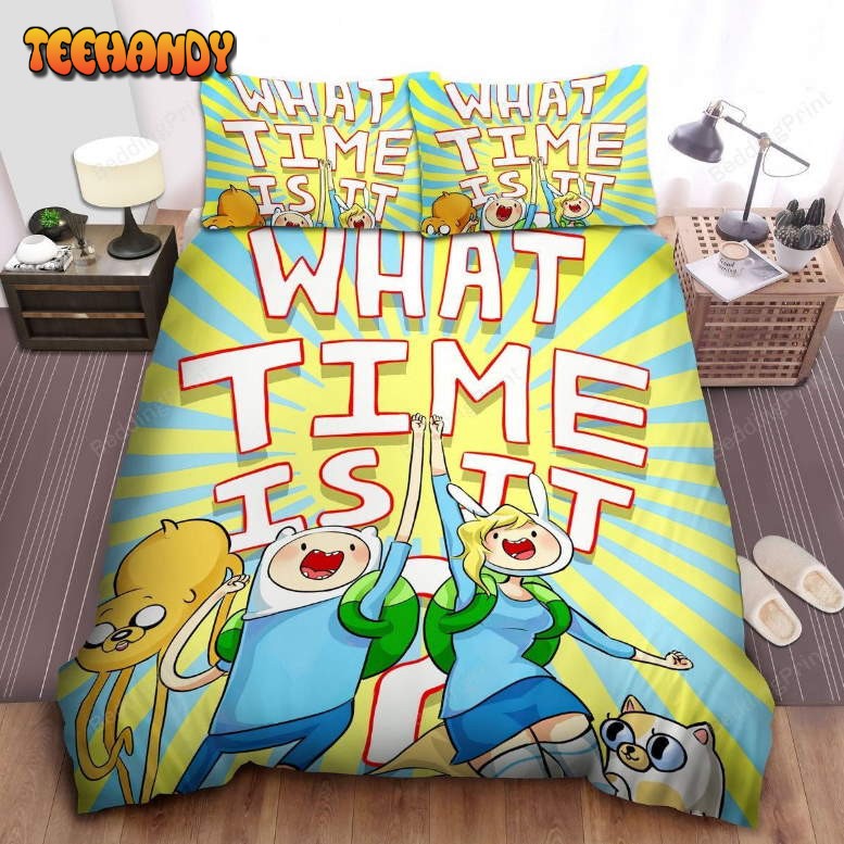 Adventure Time, What Time Is It Duvet Cover Bedding Set