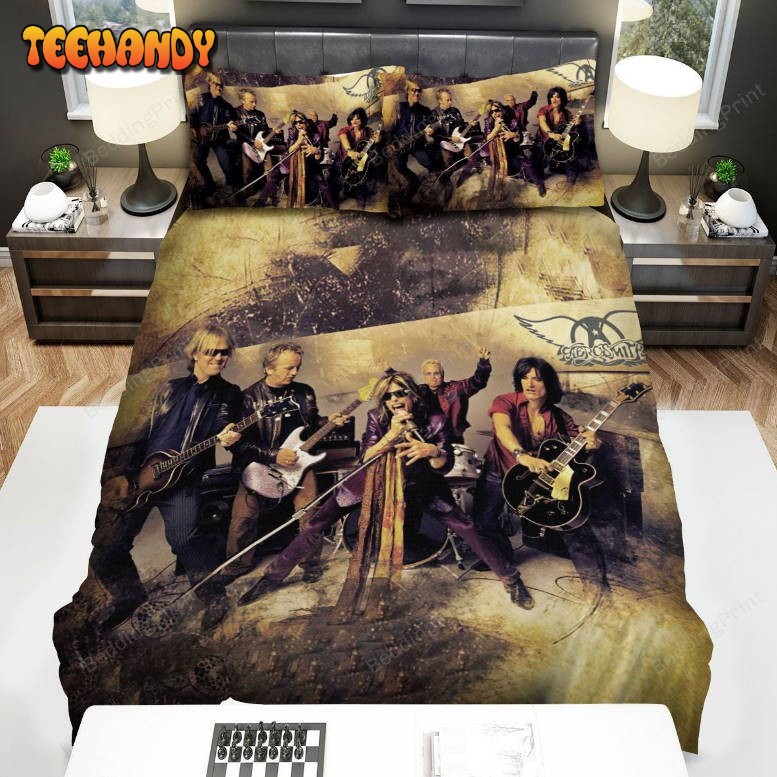 Aerosmith Performing Bed Sheets Duvet Cover Bedding Set