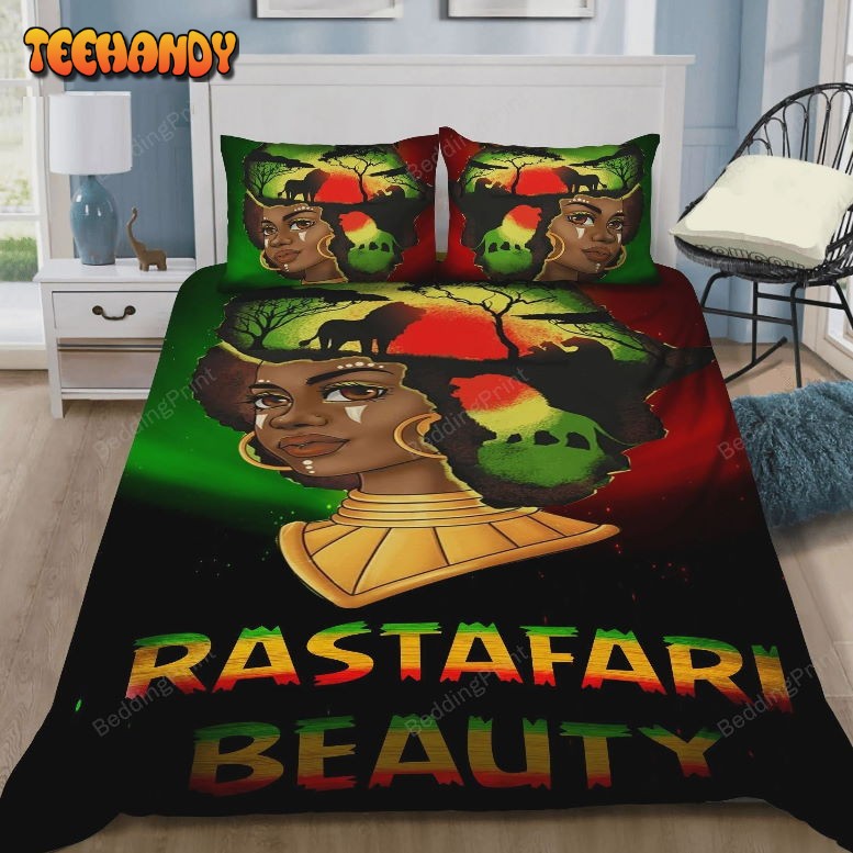 African Queen Rastafari Beauty Duvet Cover Bedding Set